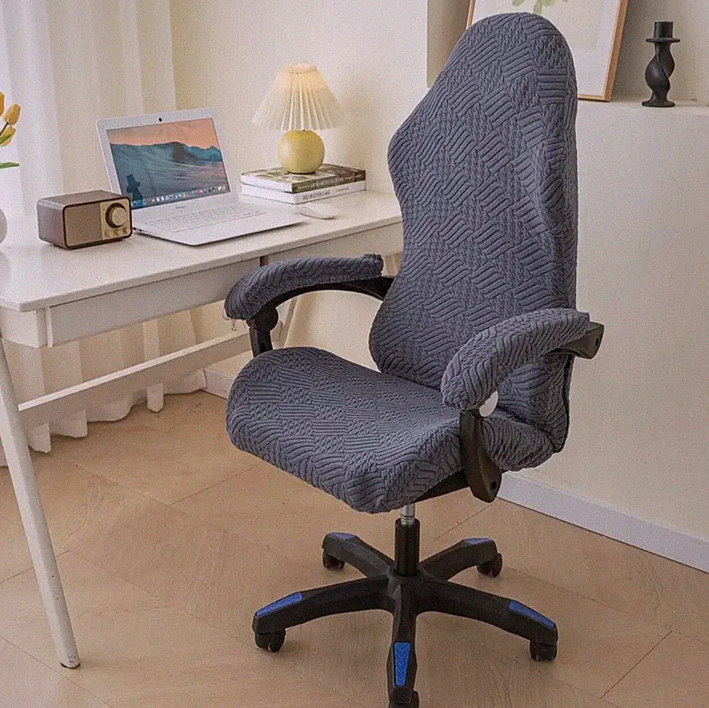 Gaming Chair Slipcover Stretch Seat Chair Cover for Leather Computer Reclining !