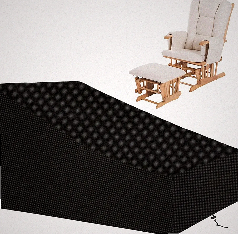 Glider Rocking Chair Cover Glider Recliner Cover W/ Drawstring 420D Heavy Duty