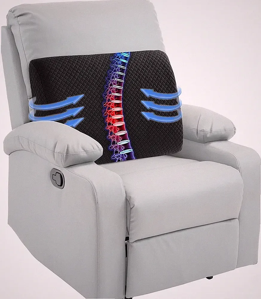 Lumbar Support Pillow for Recliner Chair, 20�x13.5x5, Black