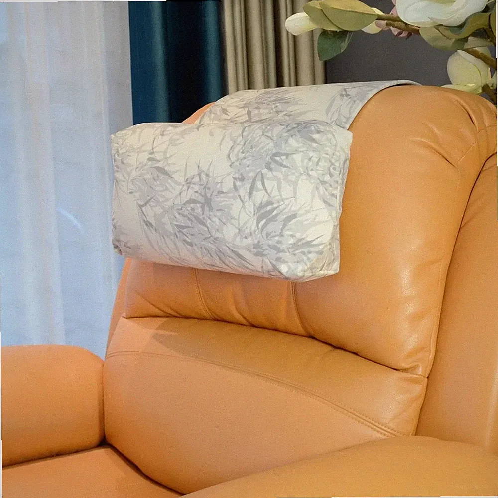 Non-Slip Head Pillow for Recliners - Neck Support Cushion with Velvet Cover for