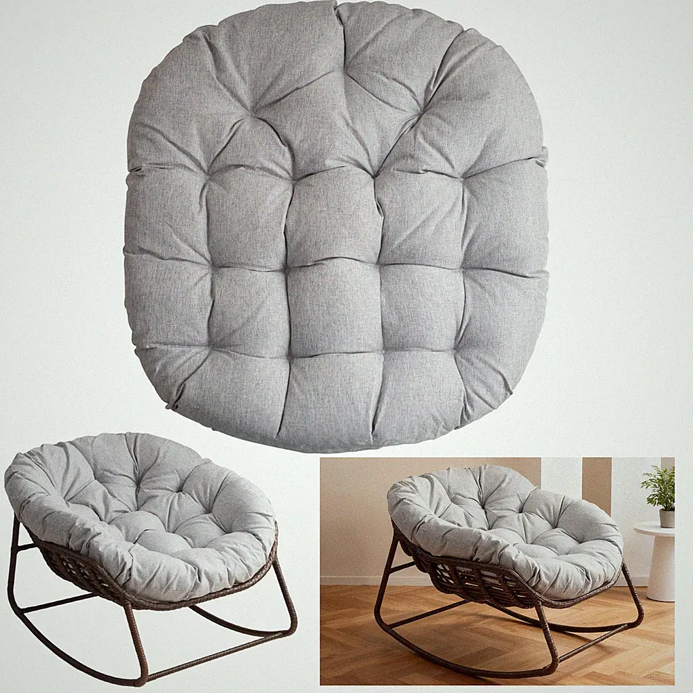 Oversized Rocking Chair Cushion Thick Waterproof Replacement Pad Indoor Outdoor