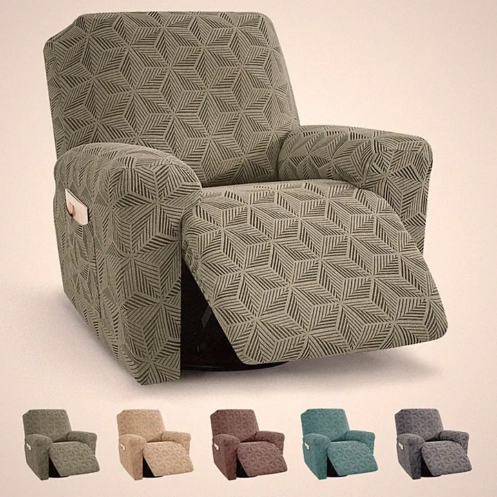 Sofa Protector Soft Washable Recliner Chair Cover with Pocket Slipcover Strech