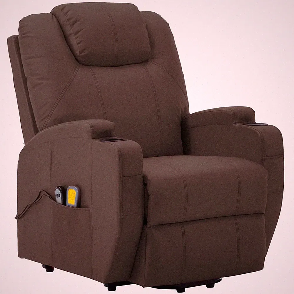 Stand Up Massage Chair - Faux Leather Recliner vidaXL
