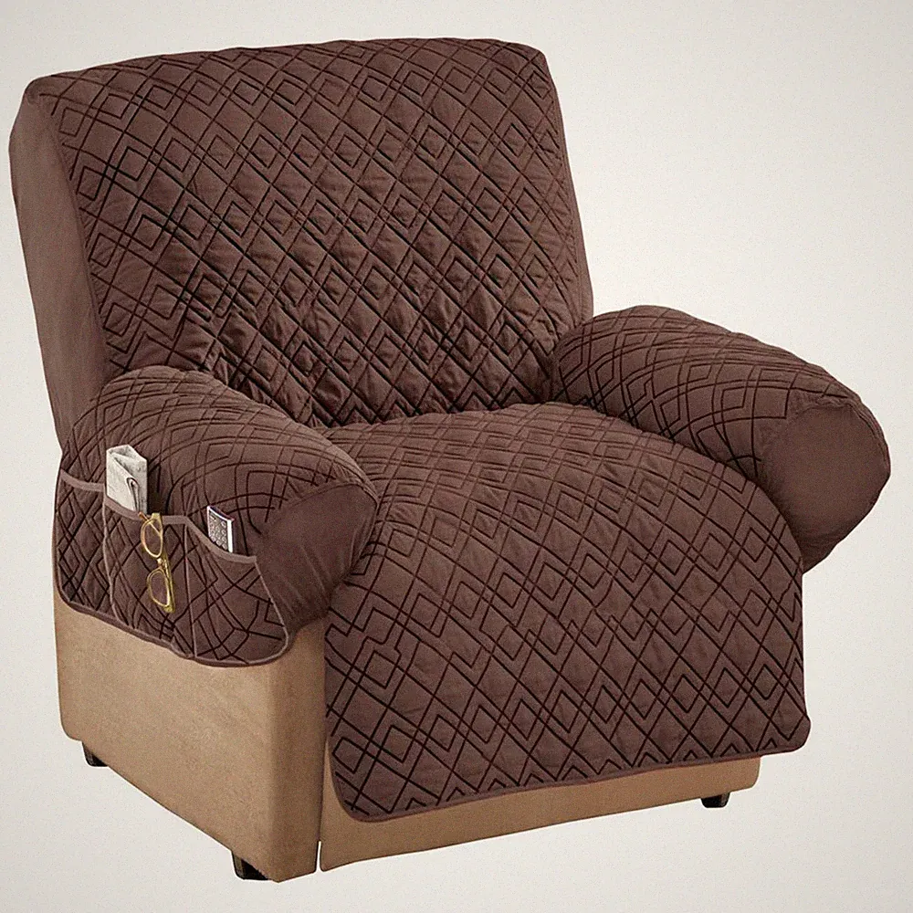 Stretch Storage Recliner Cover By Collections Etc.™, Blue, Recliner