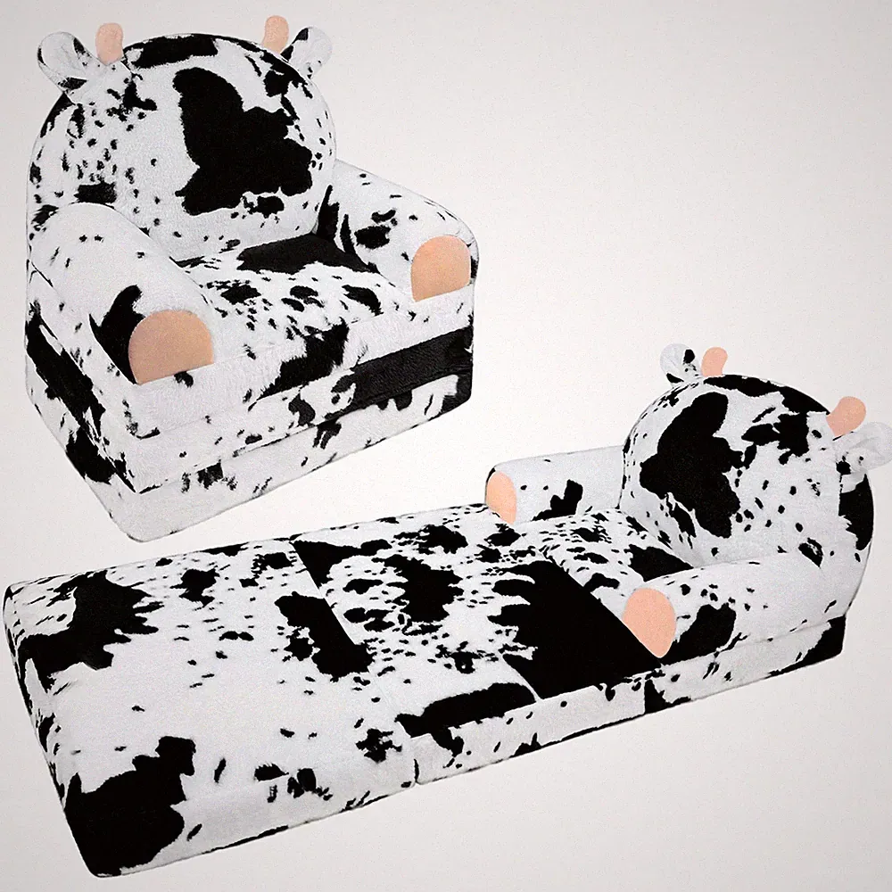Toddler Chair Plush With Removable Cover, Kids Sofa Bed To Lounger, Comfy-FGQA