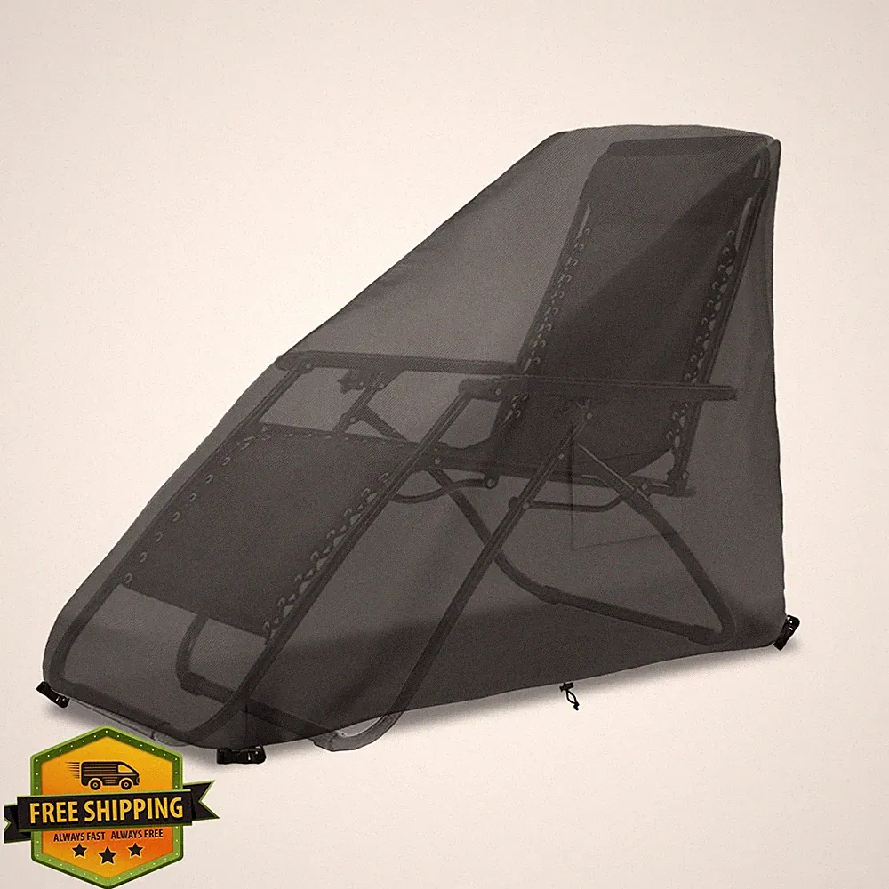 XL Zero Gravity Chair Cover Outdoor Waterproof Heavy Duty Patio Recliner Cove...